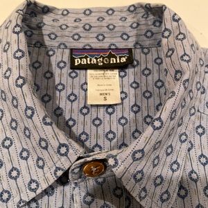 Patagonia Long Sleeve Button Down Shirt Blue Sz. S